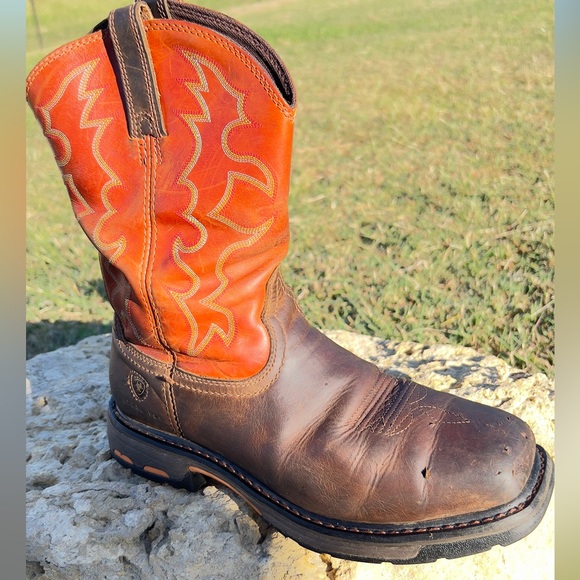 Ariat workhog composite toe work boots - Picture 2 of 8